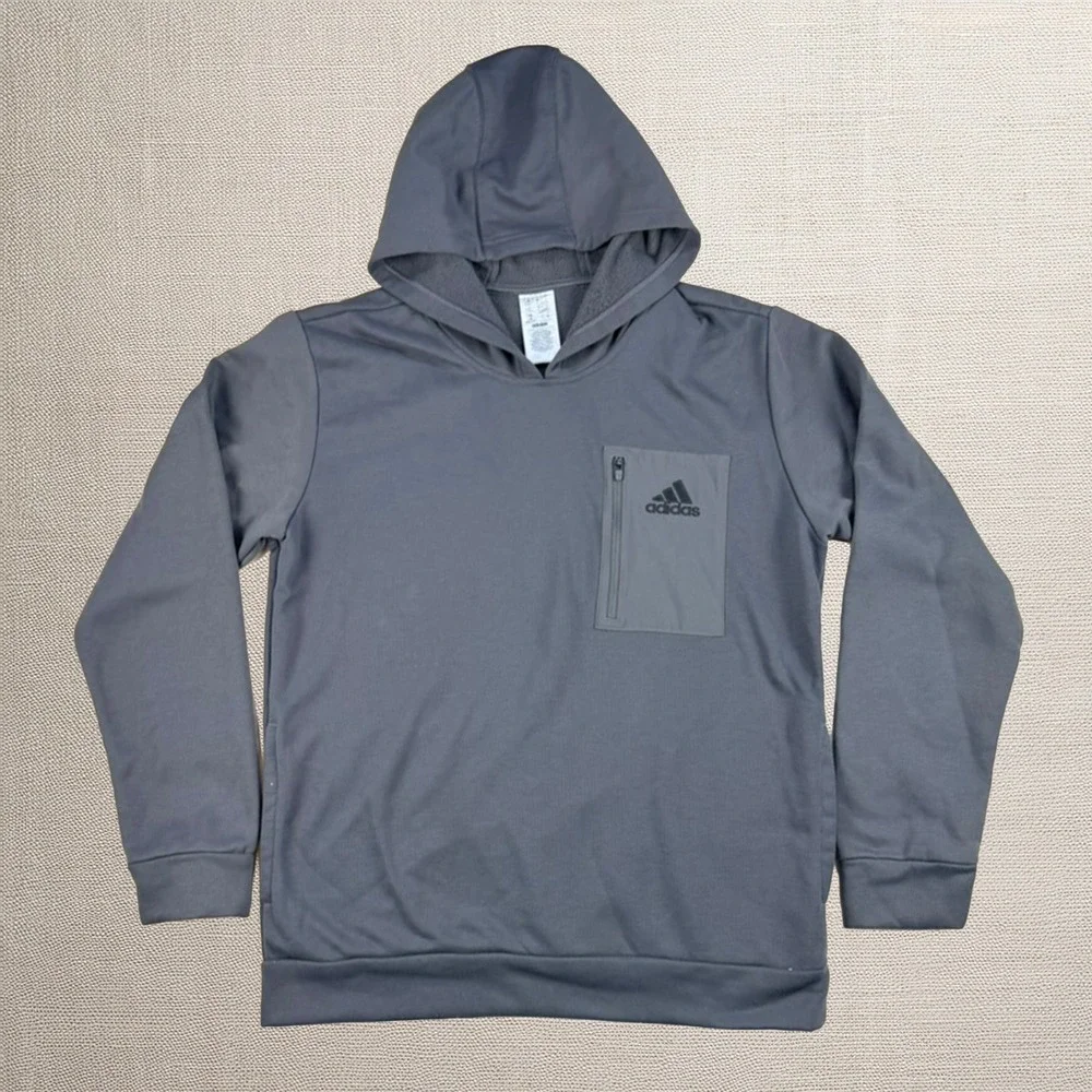Adidas Stadium AEROREADY Hoodie Mens L Fleece Pullover Athletic Sweatshirt Gym
